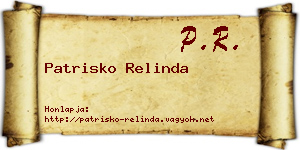 Patrisko Relinda névjegykártya